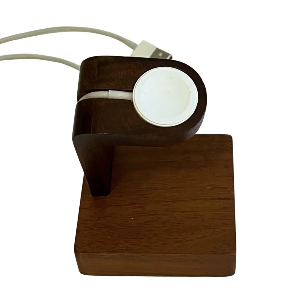 Wooden Apple Watch Charging Stand